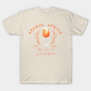 Aperol Spritz Cocktail and Social Club T-Shirt